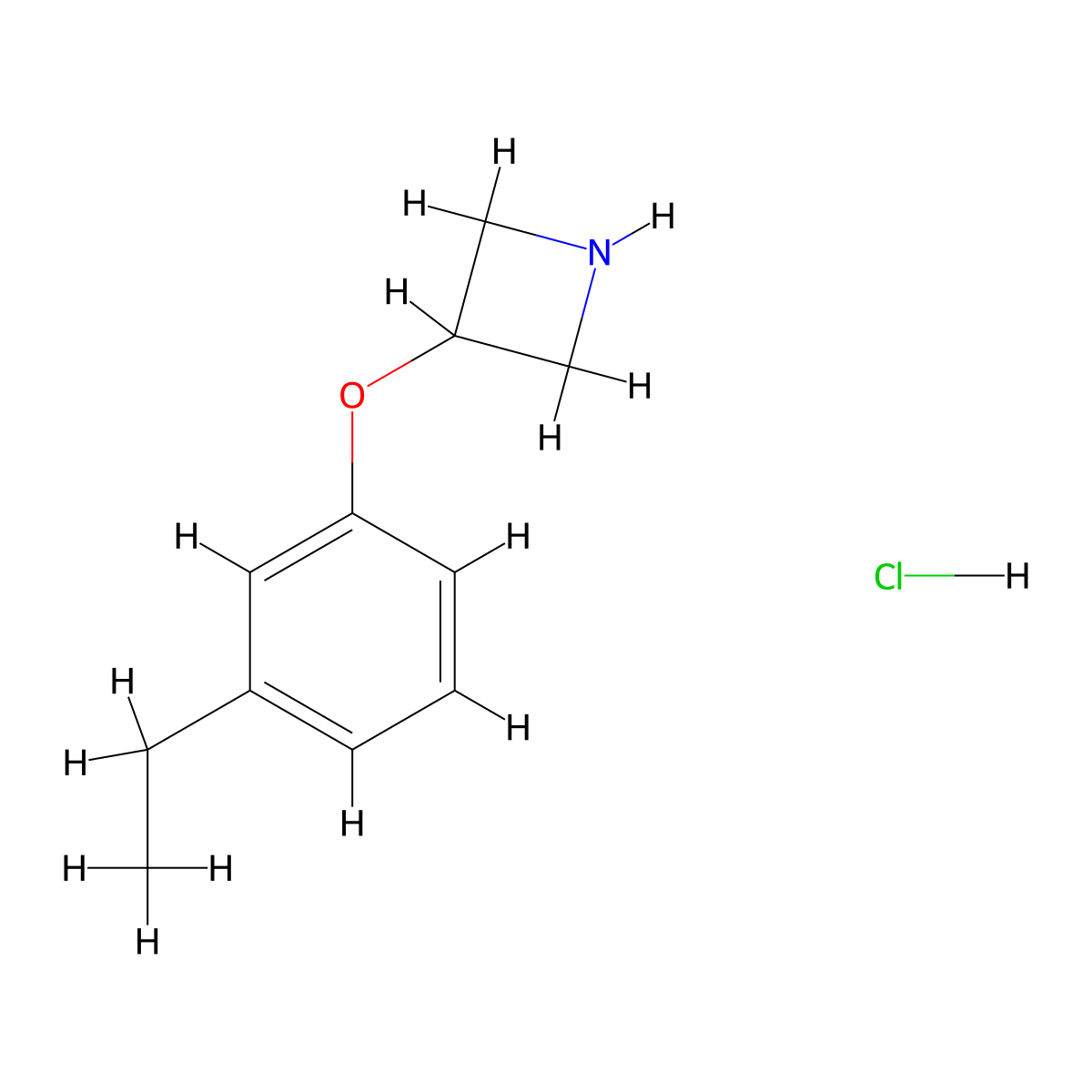 3-(3-Ethylphenoxy)azetidine hydrochloride molecular structure, CAS 1269199-26-9