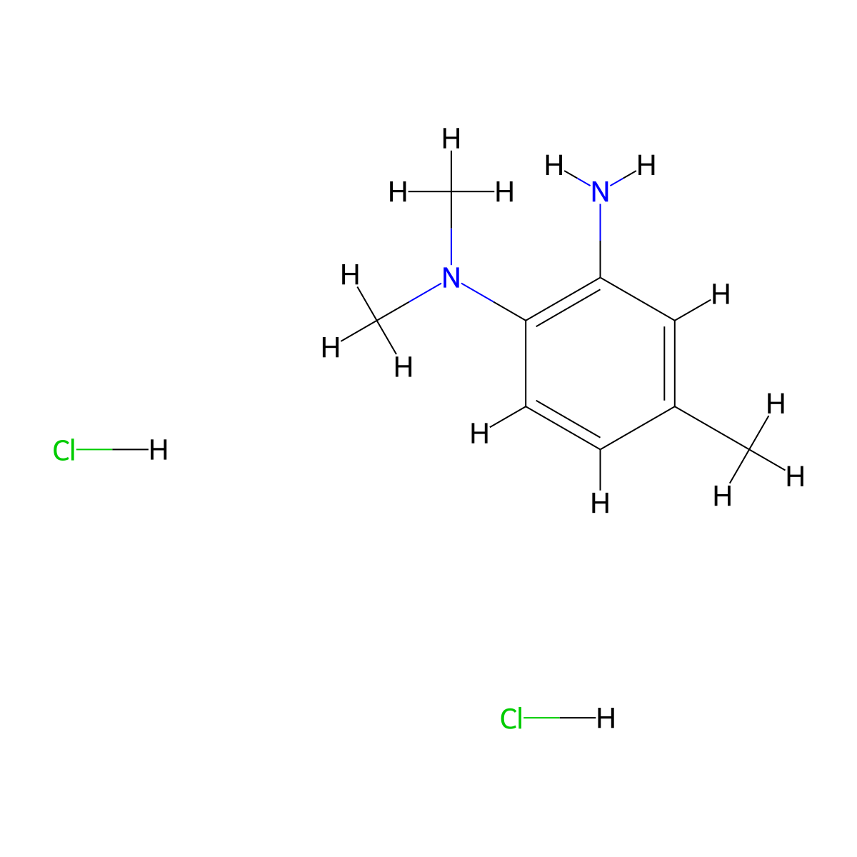N~1~,N~1~,4-trimethyl-1,2-benzenediamine dihydrochloride molecular structure, CAS 1269199-29-2