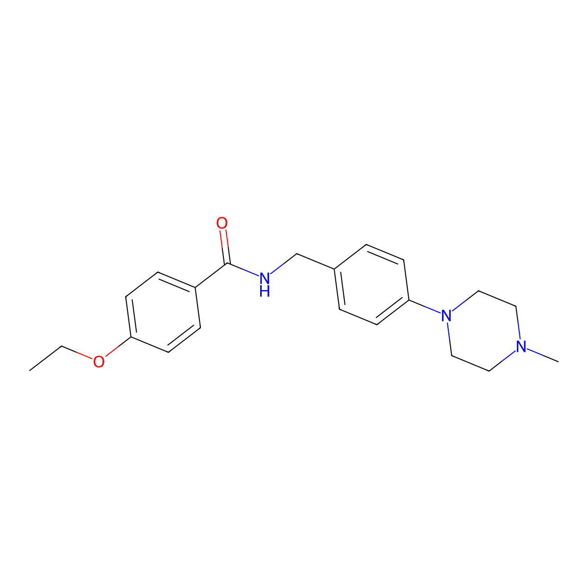 4-ethoxy-N-[4-(4-methylpiperazin-1-yl)benzyl]benzamide molecular structure, CAS 1269209-90-6