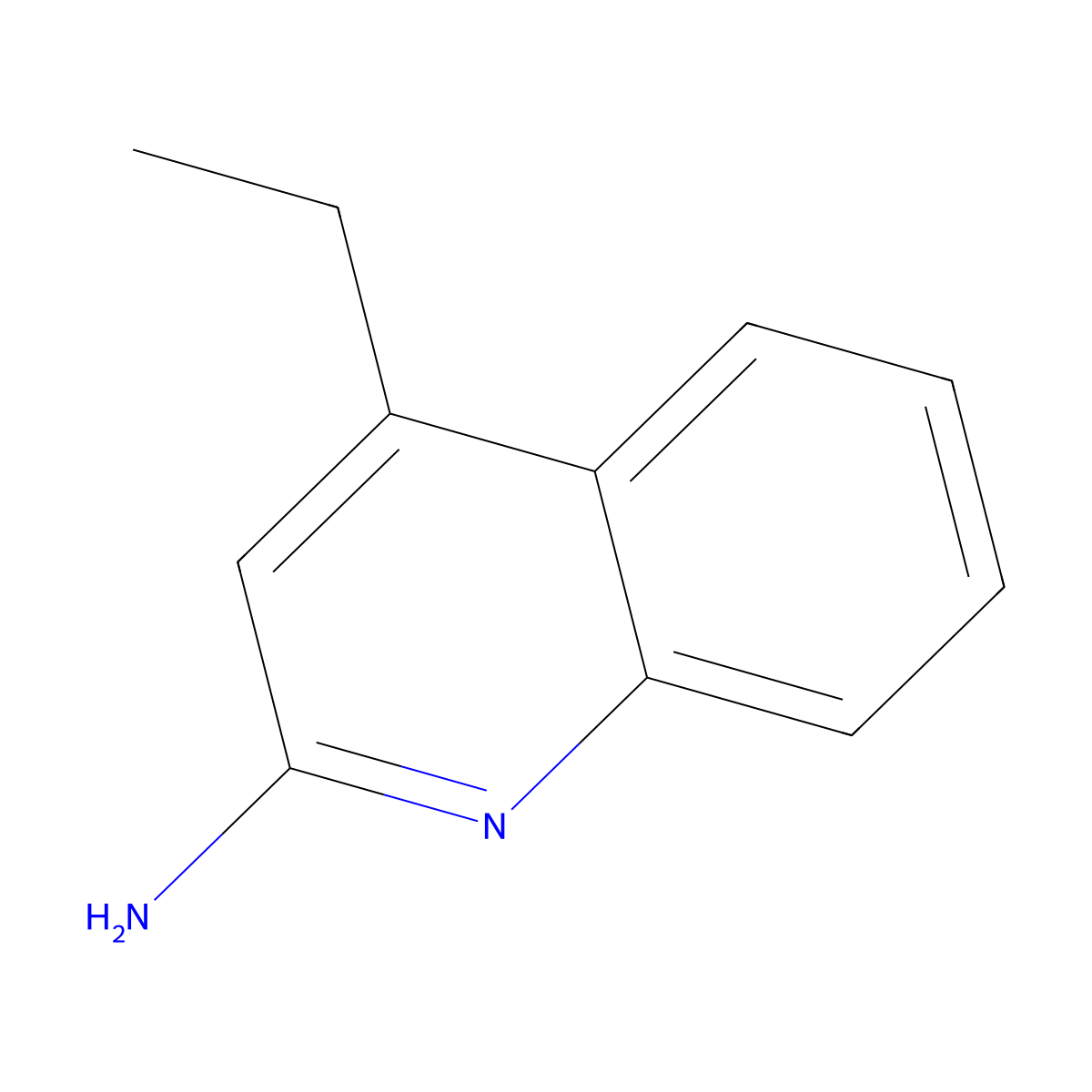 4-Ethylquinolin-2-amine molecular structure, CAS 126921-60-6