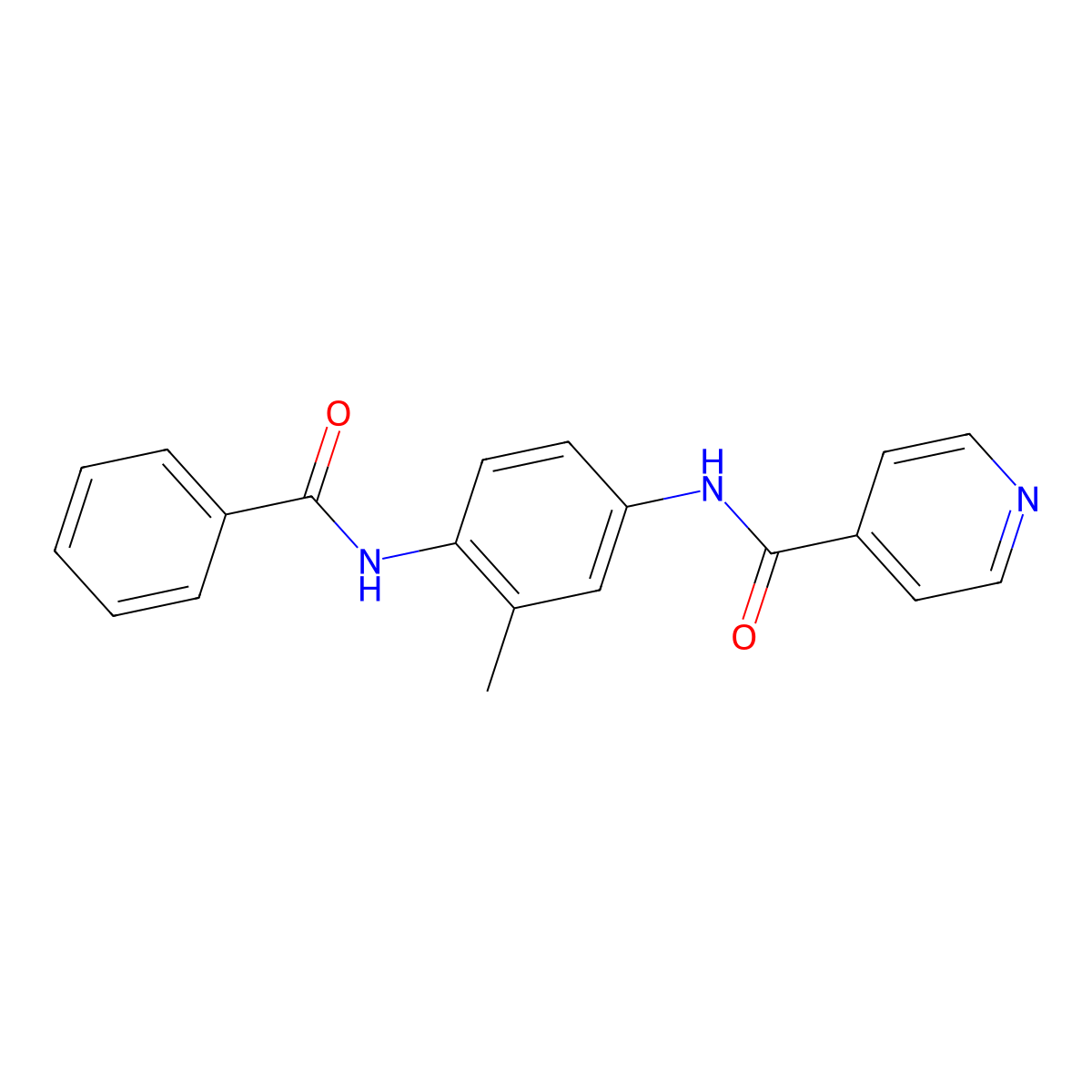 N-[4-(benzoylamino)-3-methylphenyl]isonicotinamide molecular structure, CAS 1269210-93-6