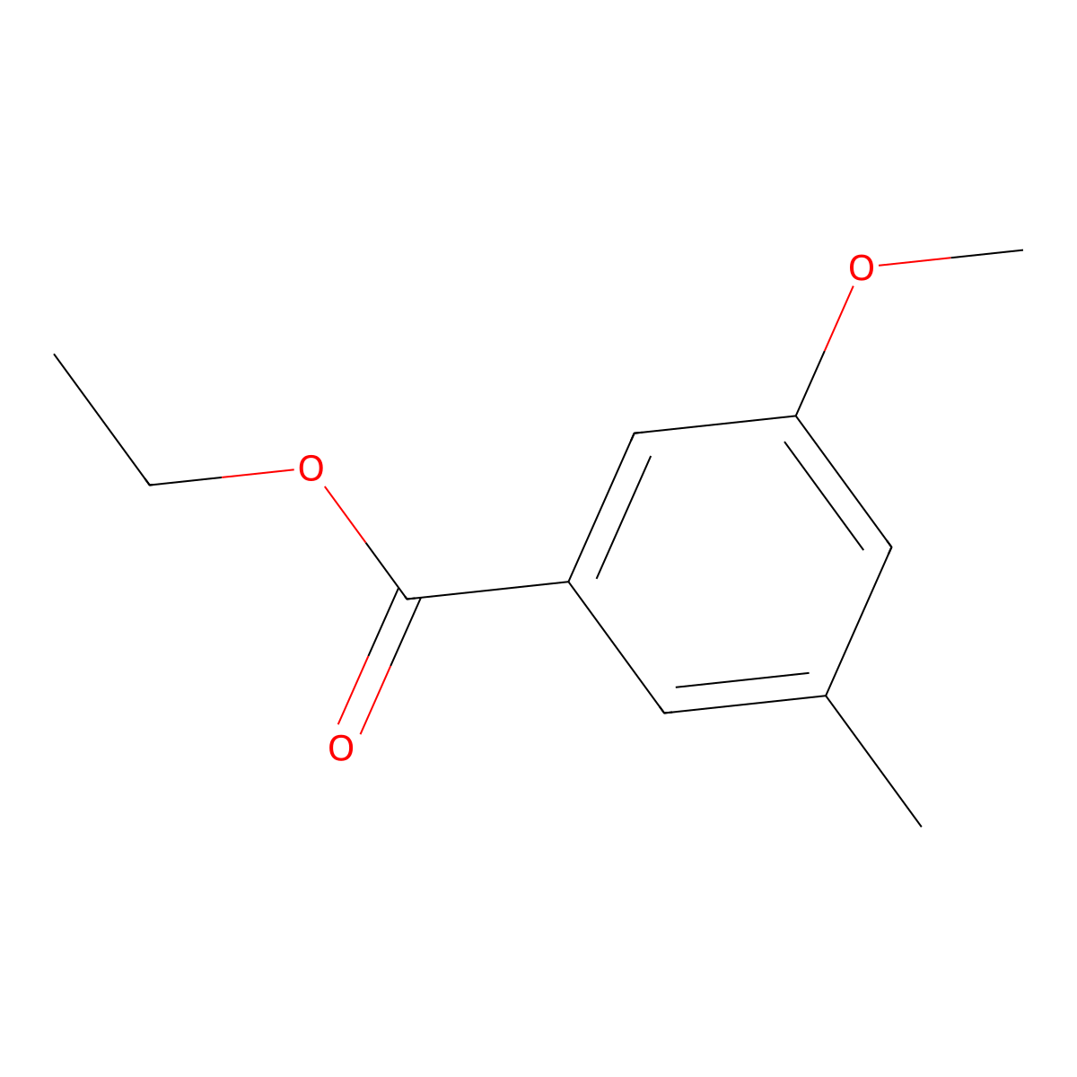 Ethyl 3-Methoxy-5-methylbenzoate molecular structure, CAS 126922-33-6