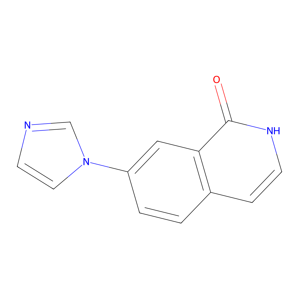 7-(1H-imidazol-1-yl)isoquinolin-1(2H)-one molecular structure, CAS 1269258-08-3