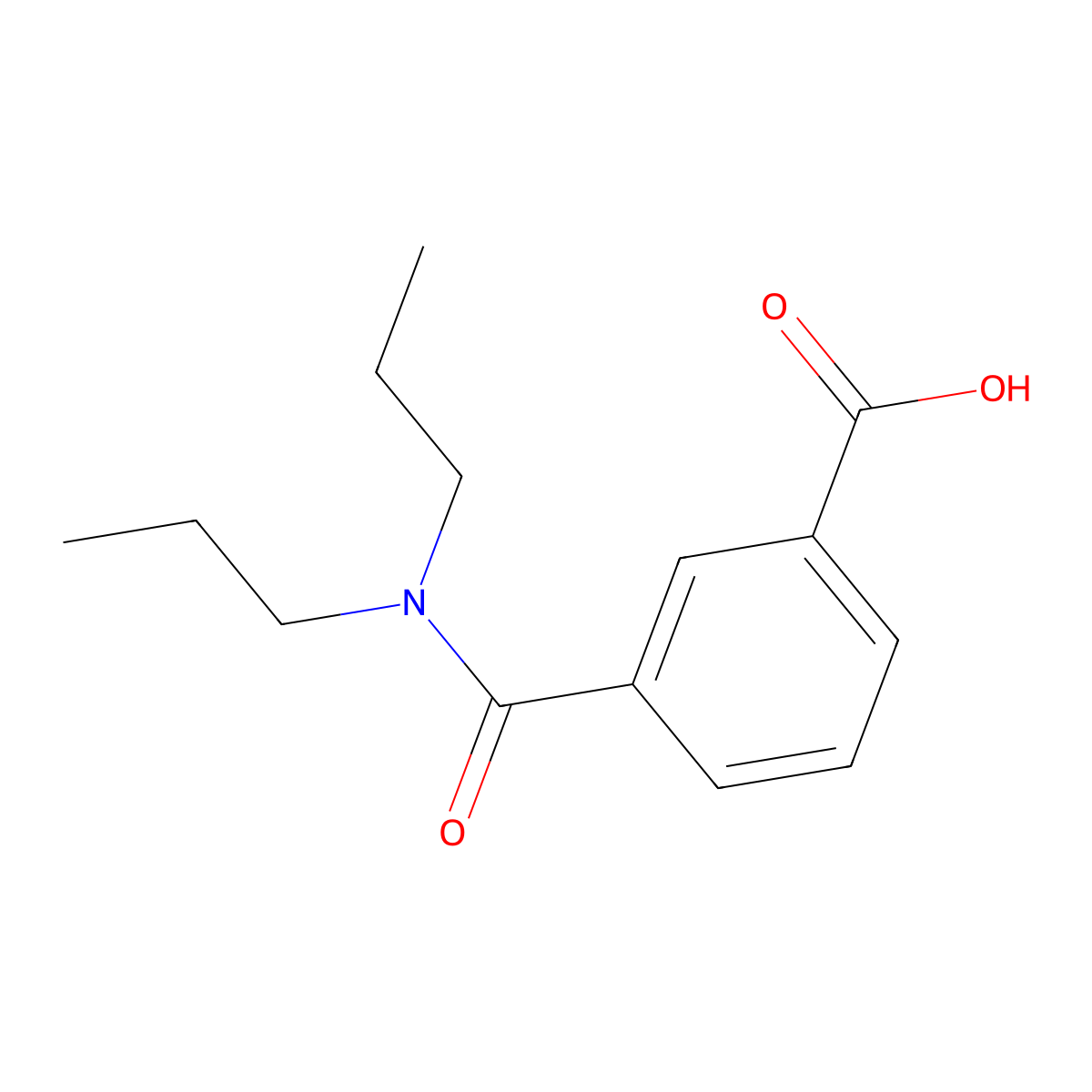 3-(Dipropylcarbamoyl)benzoic acid molecular structure, CAS 126926-35-0