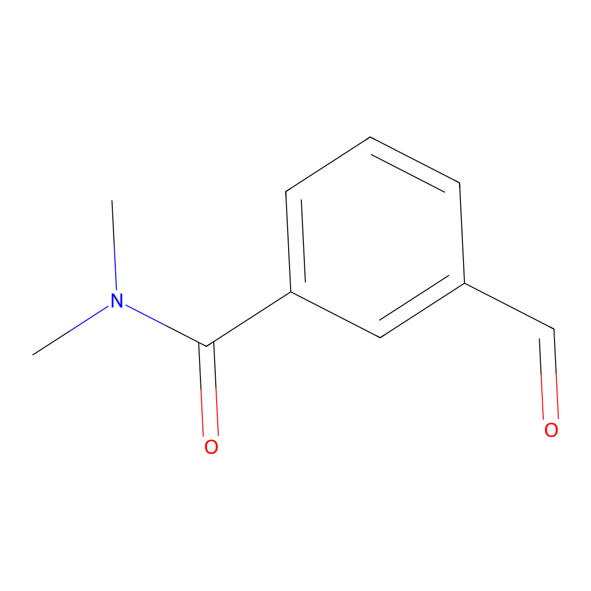 Benzamide, 3-formyl-N,N-dimethyl- molecular structure, CAS 126926-36-1
