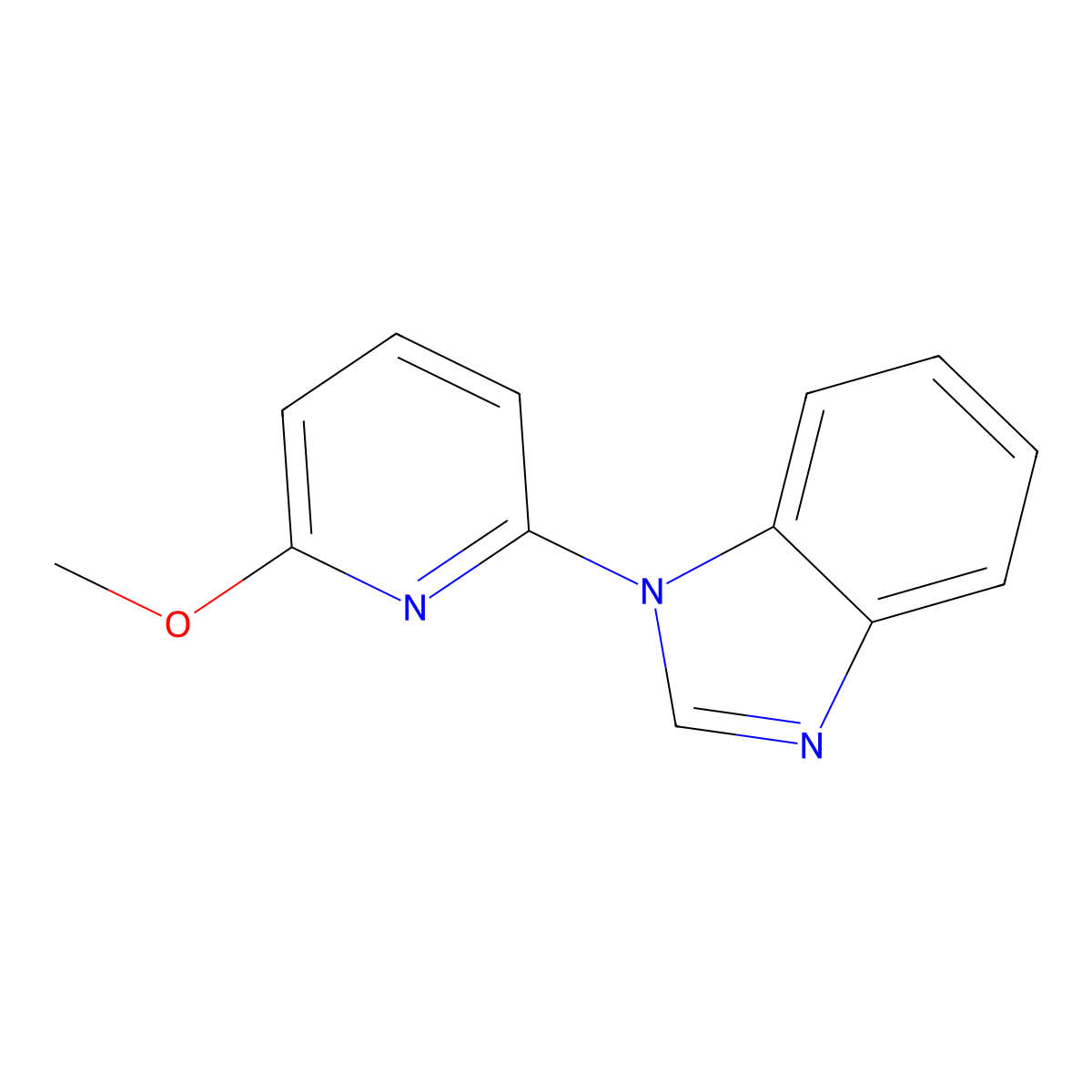 1-(6-methoxypyridin-2-yl)-1H-1,3-benzodiazole molecular structure, CAS 1269265-87-3