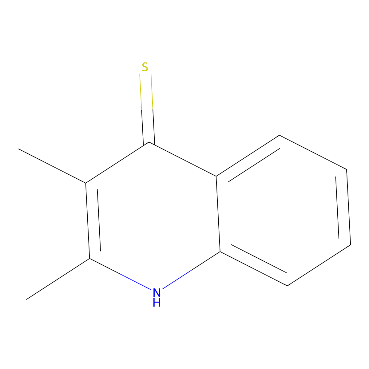 2,3-dimethyl-1H-quinoline-4-thione molecular structure, CAS 1269267-41-5