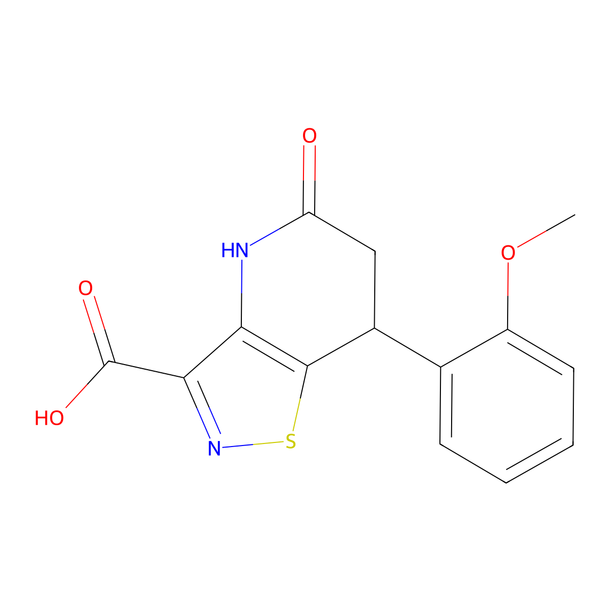 7-(2-Methoxyphenyl)-5-oxo-4,5,6,7-tetrahydroisothiazolo[4,5-b]pyridine-3-carboxylic acid molecular structure, CAS 1269278-15-0