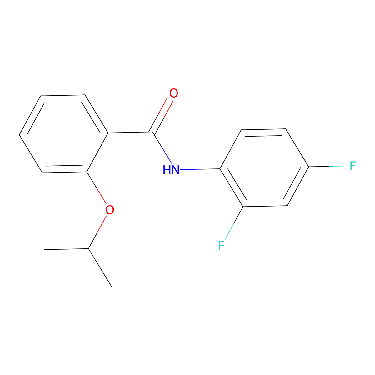 N-(2,4-difluorophenyl)-2-(propan-2-yloxy)benzamide molecular structure, CAS 1269278-48-9