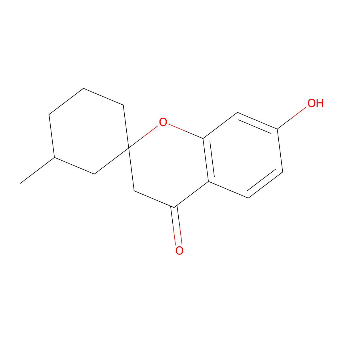 7-hydroxy-3'-methylspiro[chromene-2,1'-cyclohexan]-4(3H)-one molecular structure, CAS 1269285-05-3