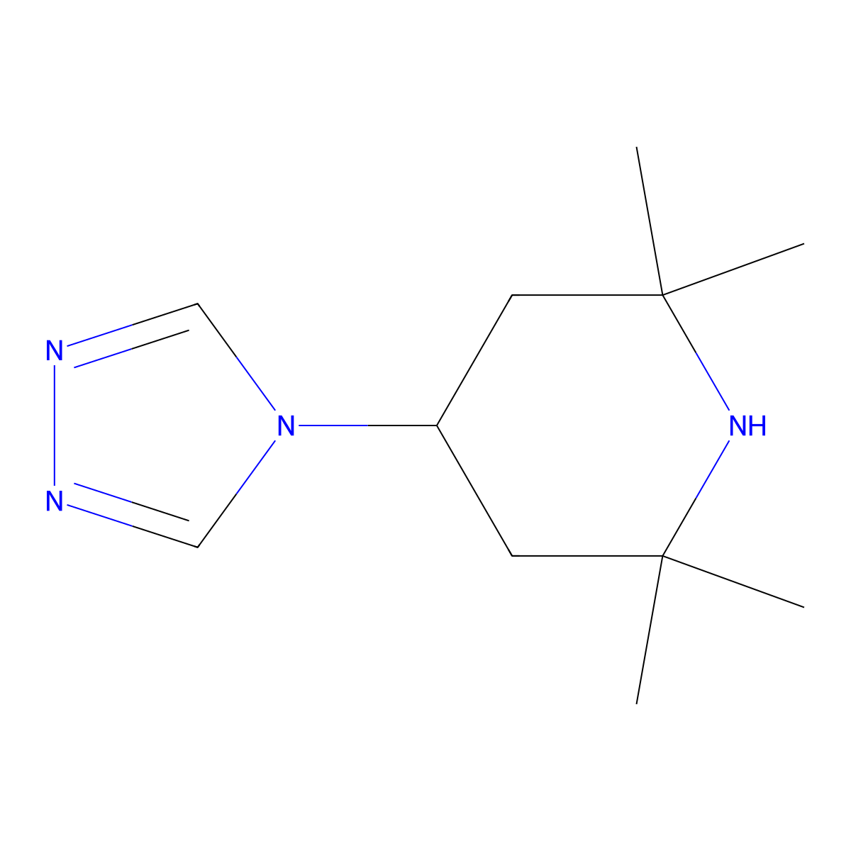 2,2,6,6-tetramethyl-4-(4H-1,2,4-triazol-4-yl)piperidine molecular structure, CAS 1269288-77-8