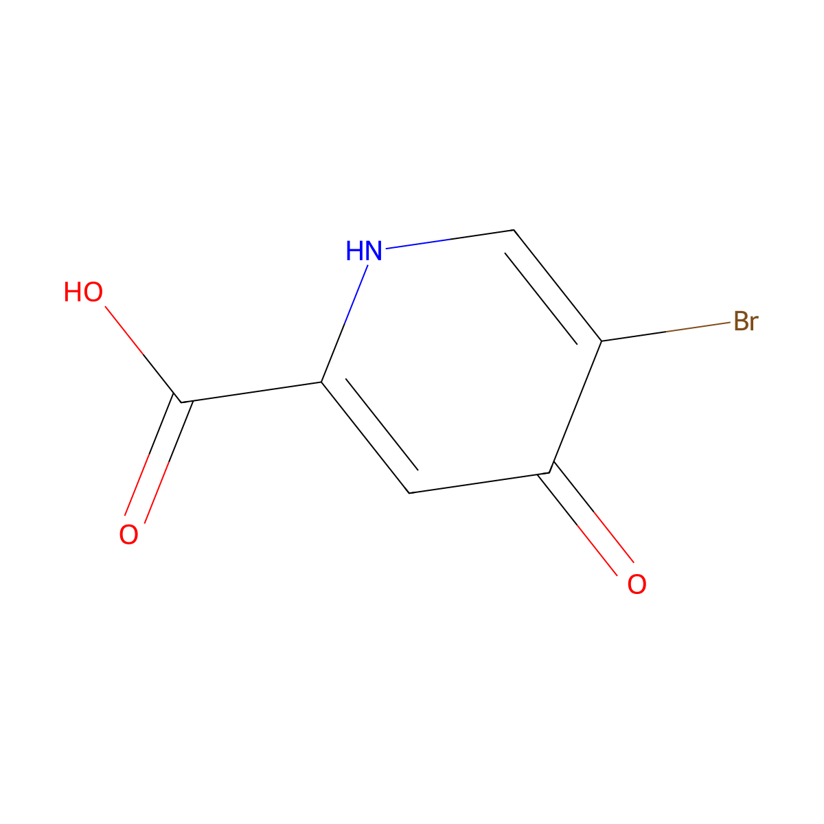 5-Bromo-4-hydroxypyridine-2-carboxylic acid molecular structure, CAS 1269291-04-4
