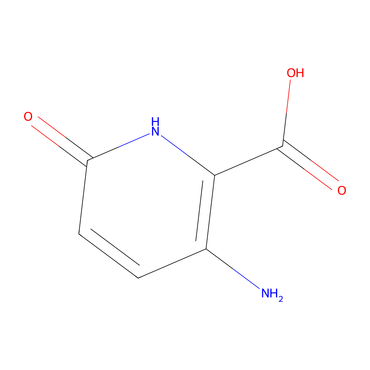 2-Pyridinecarboxylic acid, 3-amino-1,6-dihydro-6-oxo- molecular structure, CAS 1269291-72-6