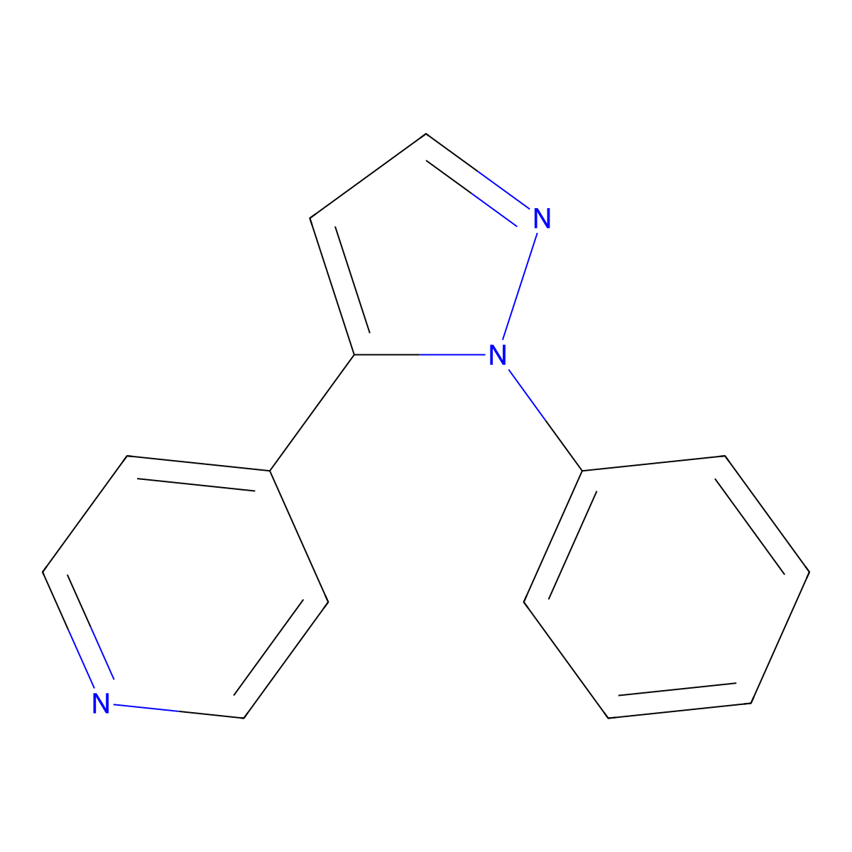 4-(1-phenyl-1H-pyrazol-5-yl)pyridine molecular structure, CAS 1269292-42-3