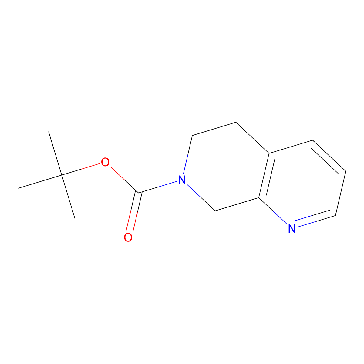 tert-Butyl 5,6-dihydro-1,7-naphthyridine-7(8H)-carboxylate molecular structure, CAS 1269292-84-3