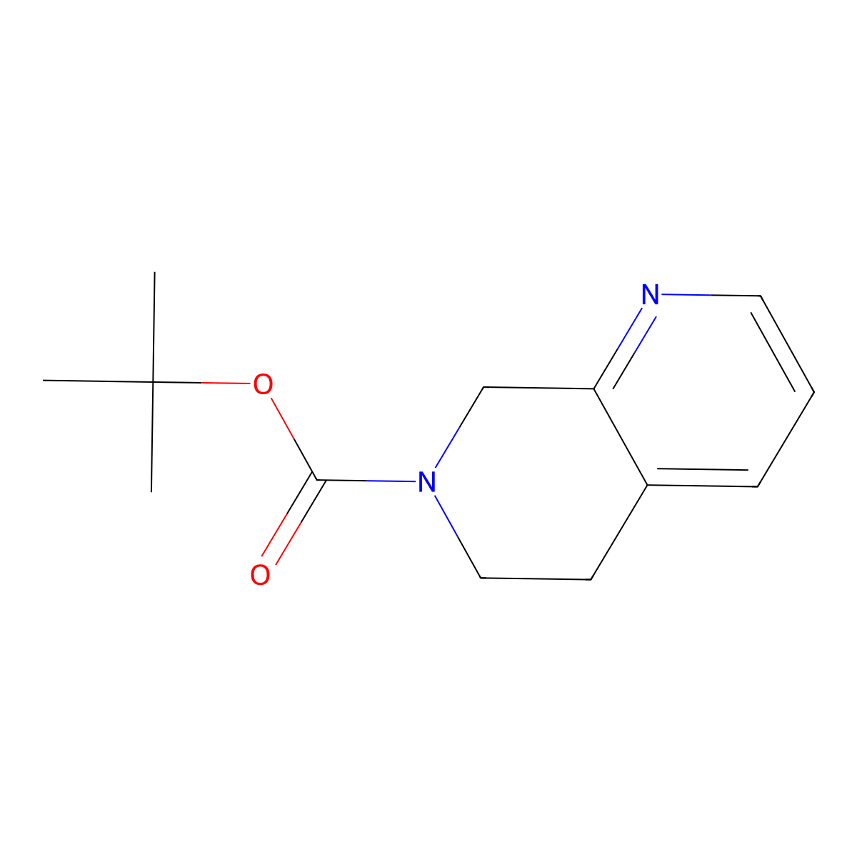 tert-Butyl 5,6-dihydro-1,7-naphthyridine-7(8H)-carboxylate molecular structure, CAS 1269292-84-3