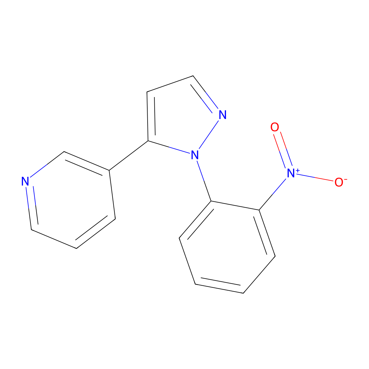 3-(1-(2-nitrophenyl)-1H-pyrazol-5-yl)pyridine molecular structure, CAS 1269293-33-5