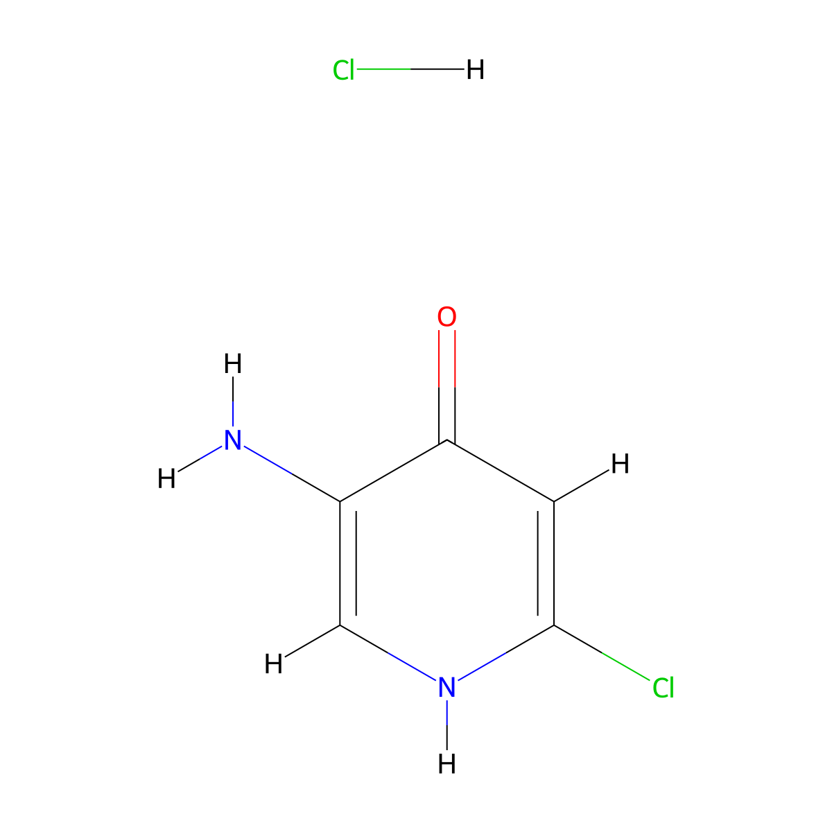 5-Amino-2-chloropyridin-4-ol hydrochloride molecular structure, CAS 1269293-72-2