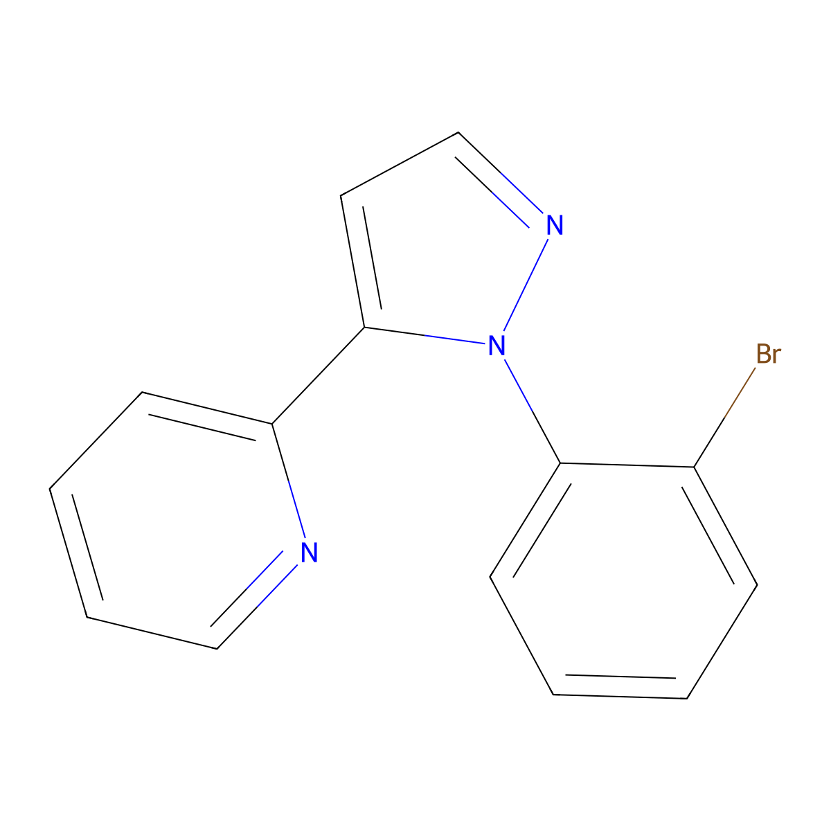 2-(1-(2-bromophenyl)-1H-pyrazol-5-yl)pyridine molecular structure, CAS 1269293-91-5