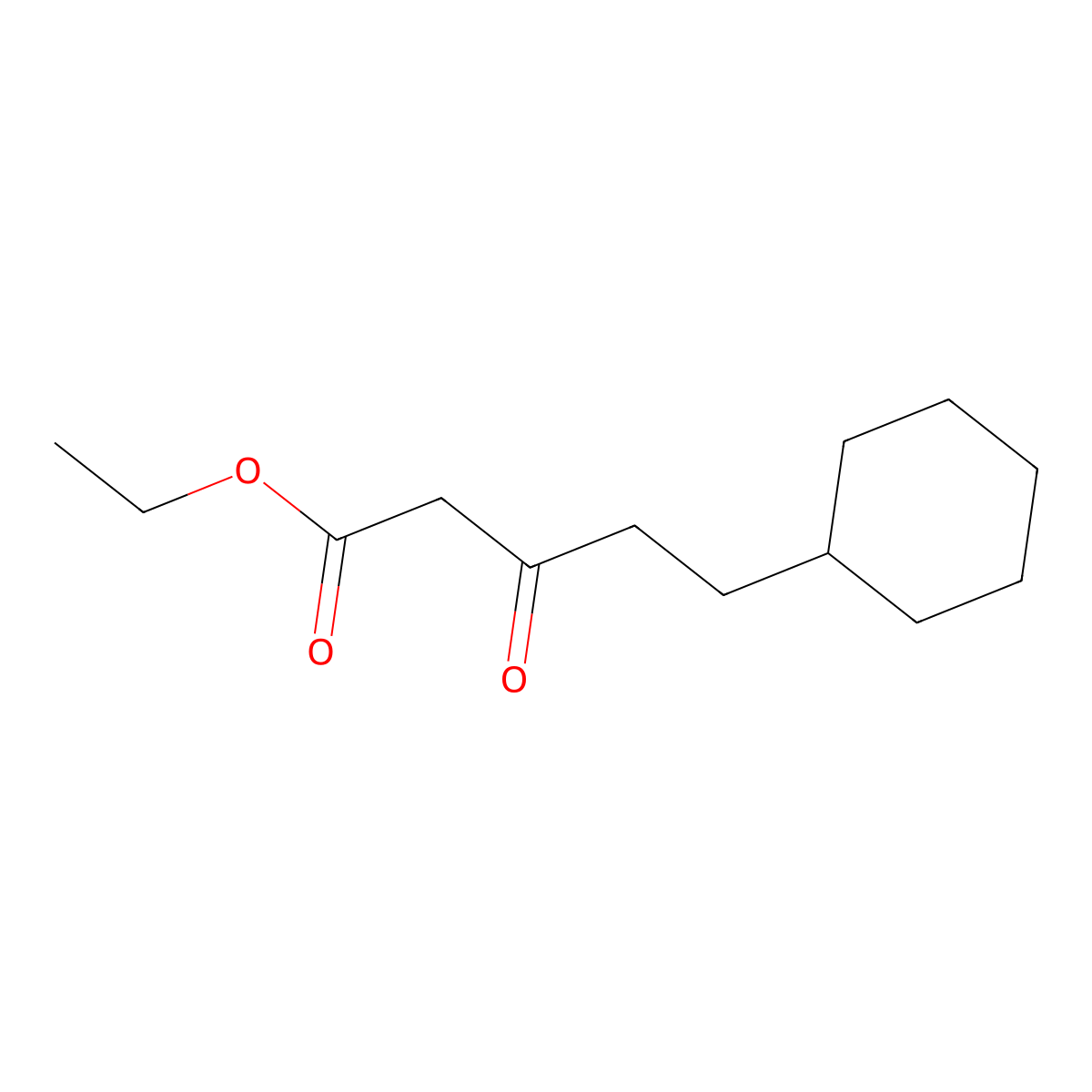Ethyl 5-cyclohexyl-3-oxopentanoate molecular structure, CAS 126930-21-0