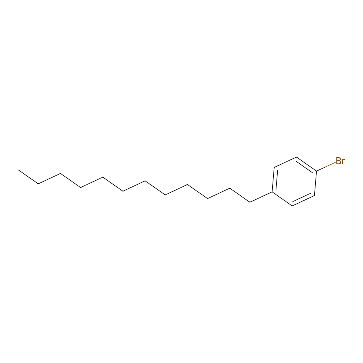 1-Bromo-4-dodecylbenzene molecular structure, CAS 126930-72-1