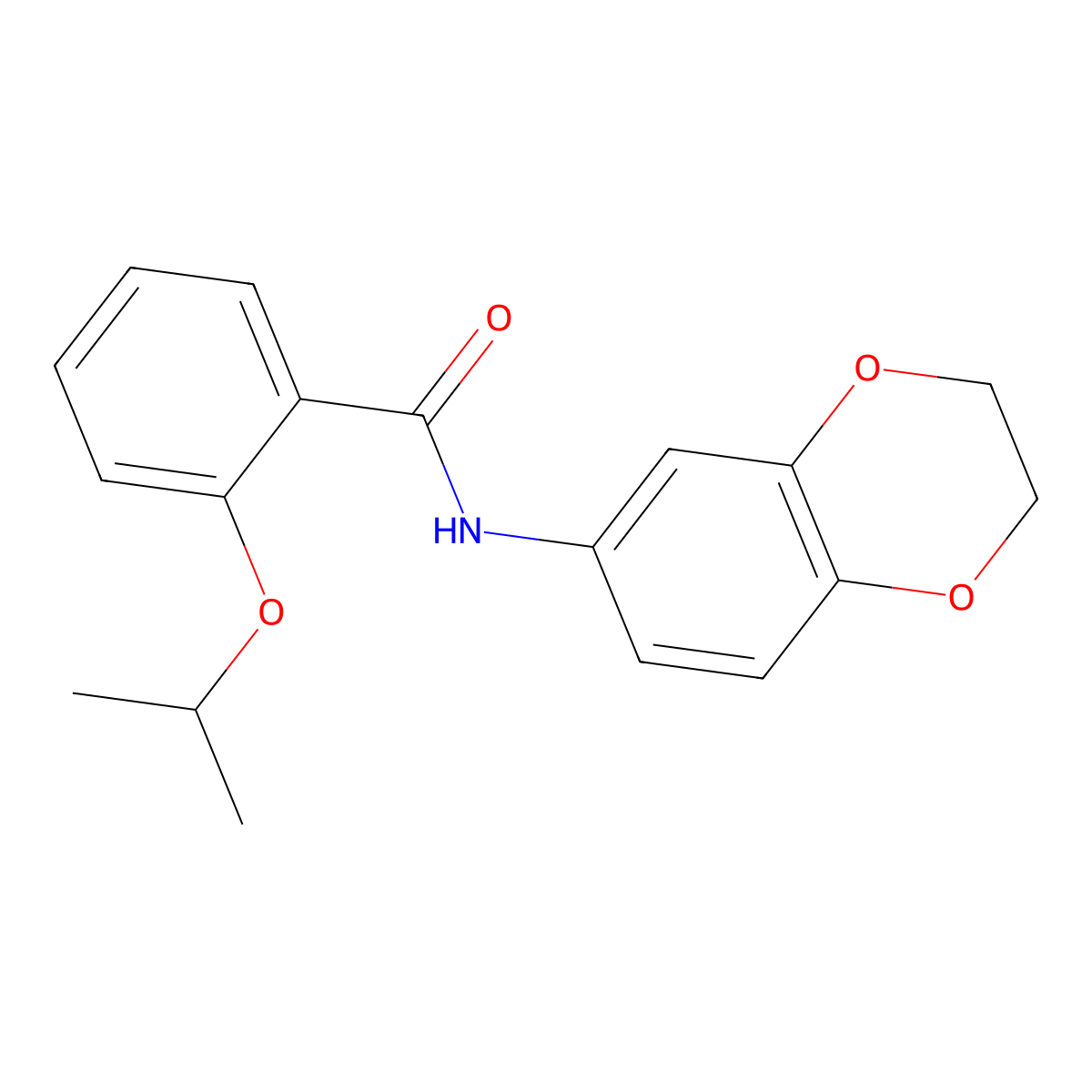 N-(2,3-dihydro-1,4-benzodioxin-6-yl)-2-(propan-2-yloxy)benzamide molecular structure, CAS 1269354-46-2