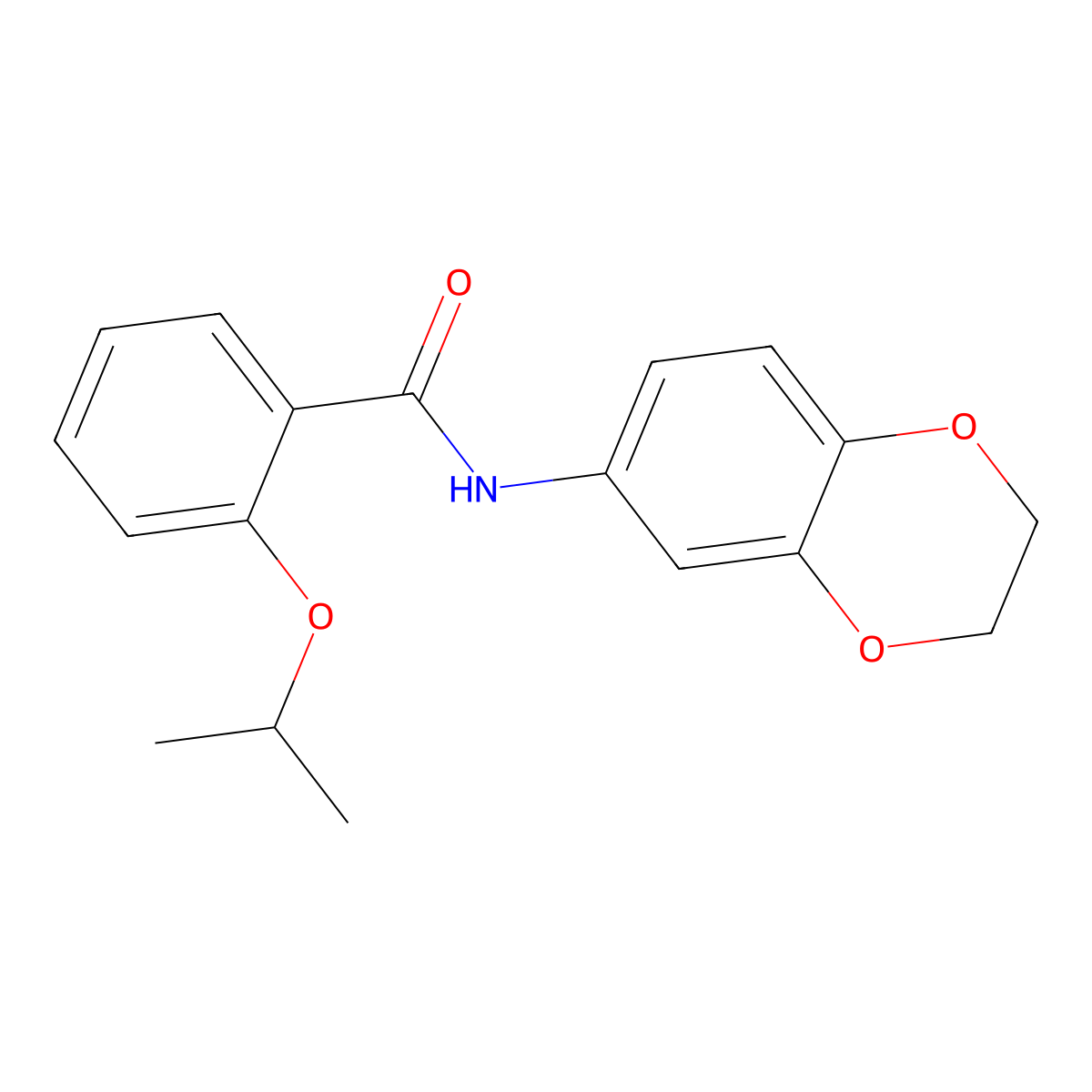 N-(2,3-dihydro-1,4-benzodioxin-6-yl)-2-(propan-2-yloxy)benzamide molecular structure, CAS 1269354-46-2