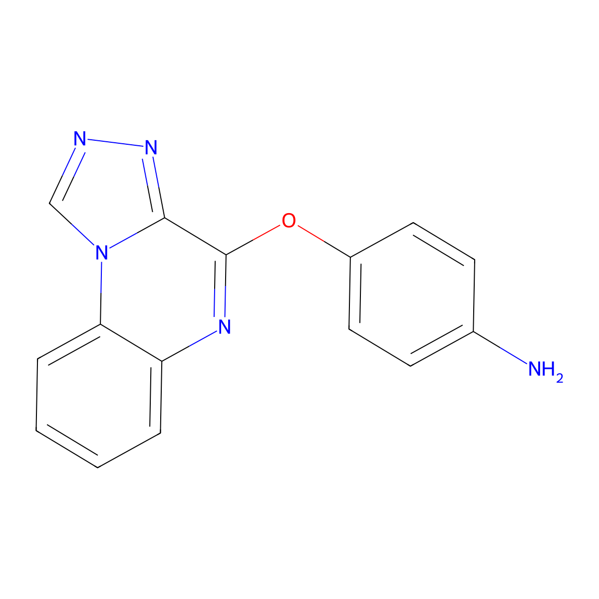 4-([1,2,4]Triazolo[4,3-a]quinoxalin-4-yloxy)aniline molecular structure, CAS 1269371-35-8