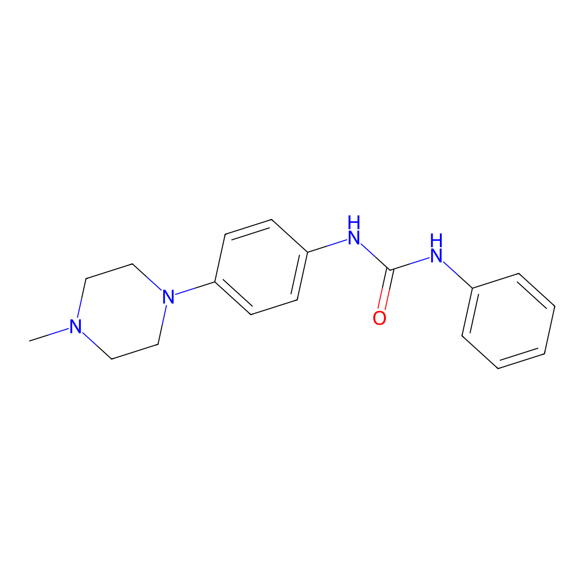 1-[4-(4-Methylpiperazin-1-yl)phenyl]-3-phenylurea molecular structure, CAS 1269372-29-3