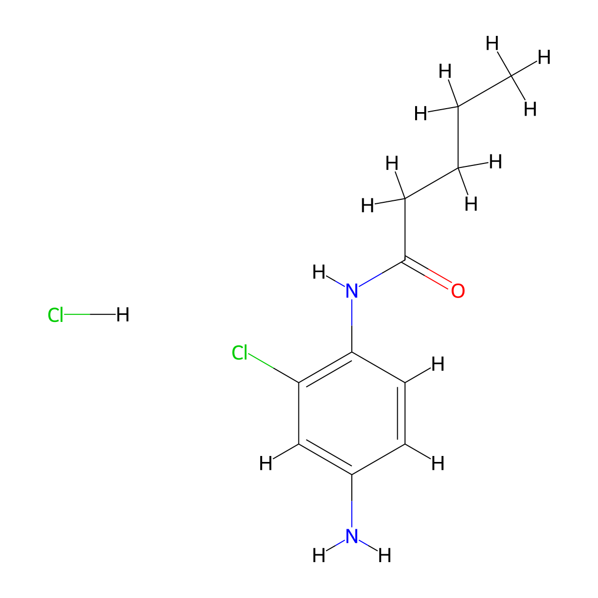 N-(4-Amino-2-chlorophenyl)pentanamide hydrochloride molecular structure, CAS 1269379-17-0
