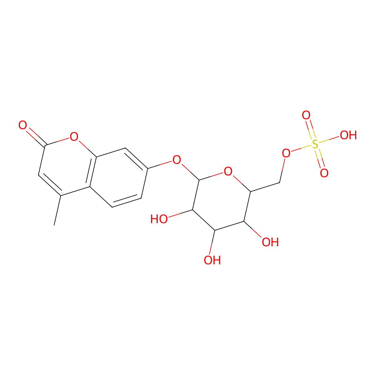 4-Methylumbelliferyl-6-thiogalactoside molecular structure, CAS 126938-14-5