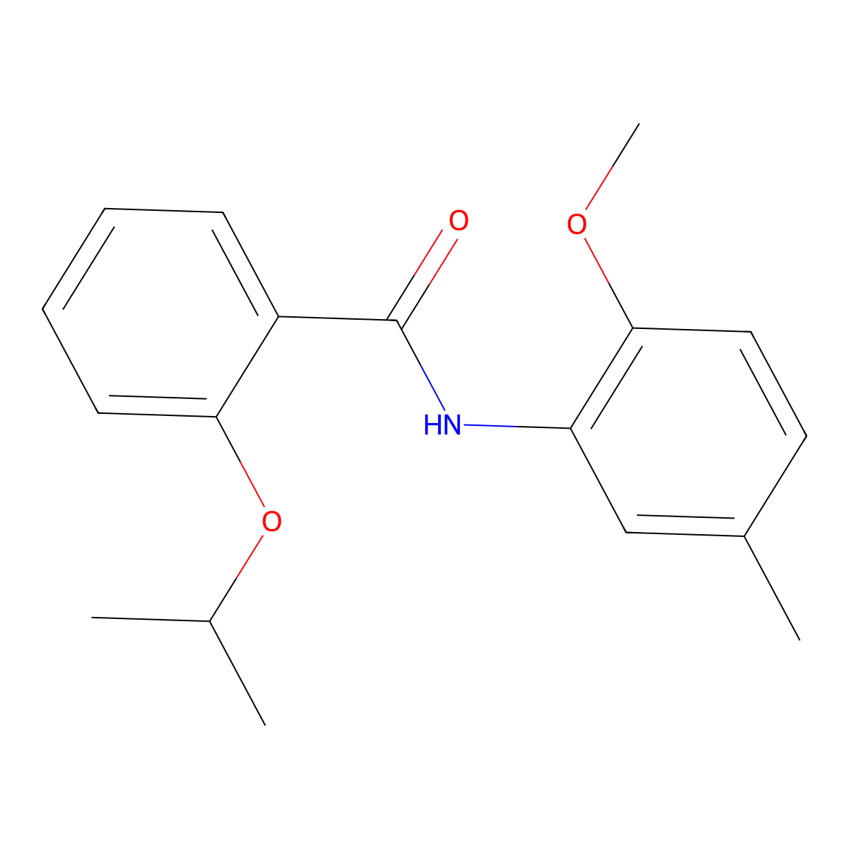 N-(2-methoxy-5-methylphenyl)-2-(propan-2-yloxy)benzamide molecular structure, CAS 1269383-08-5