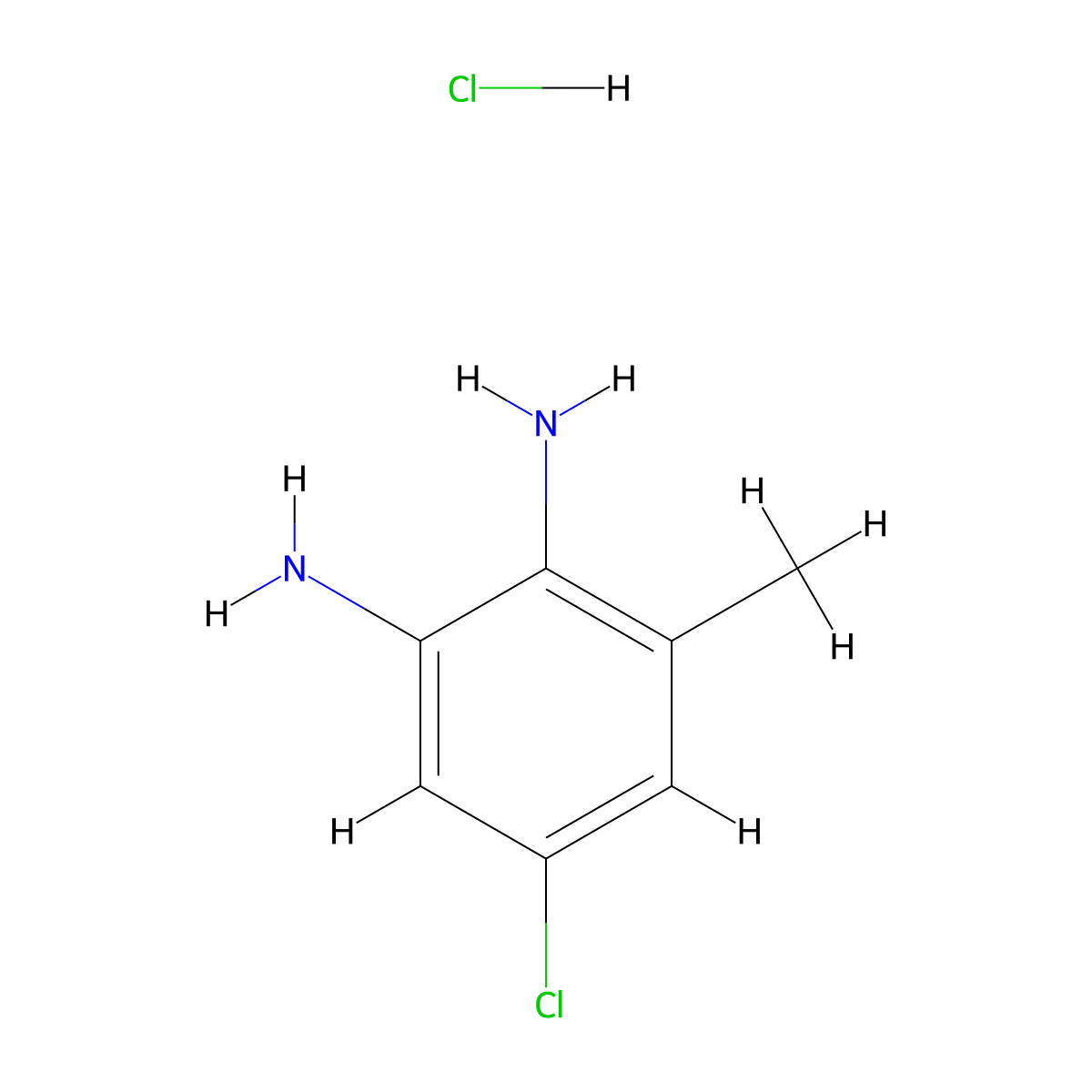 (2-Amino-4-chloro-6-methylphenyl)amine hydrochloride molecular structure, CAS 1269383-47-2