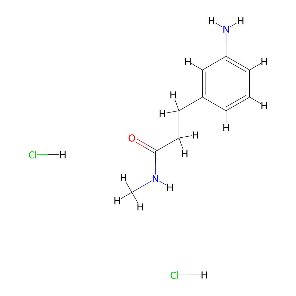 3-(3-Aminophenyl)-N-methylpropanamide dihydrochloride molecular structure, CAS 1269384-12-4