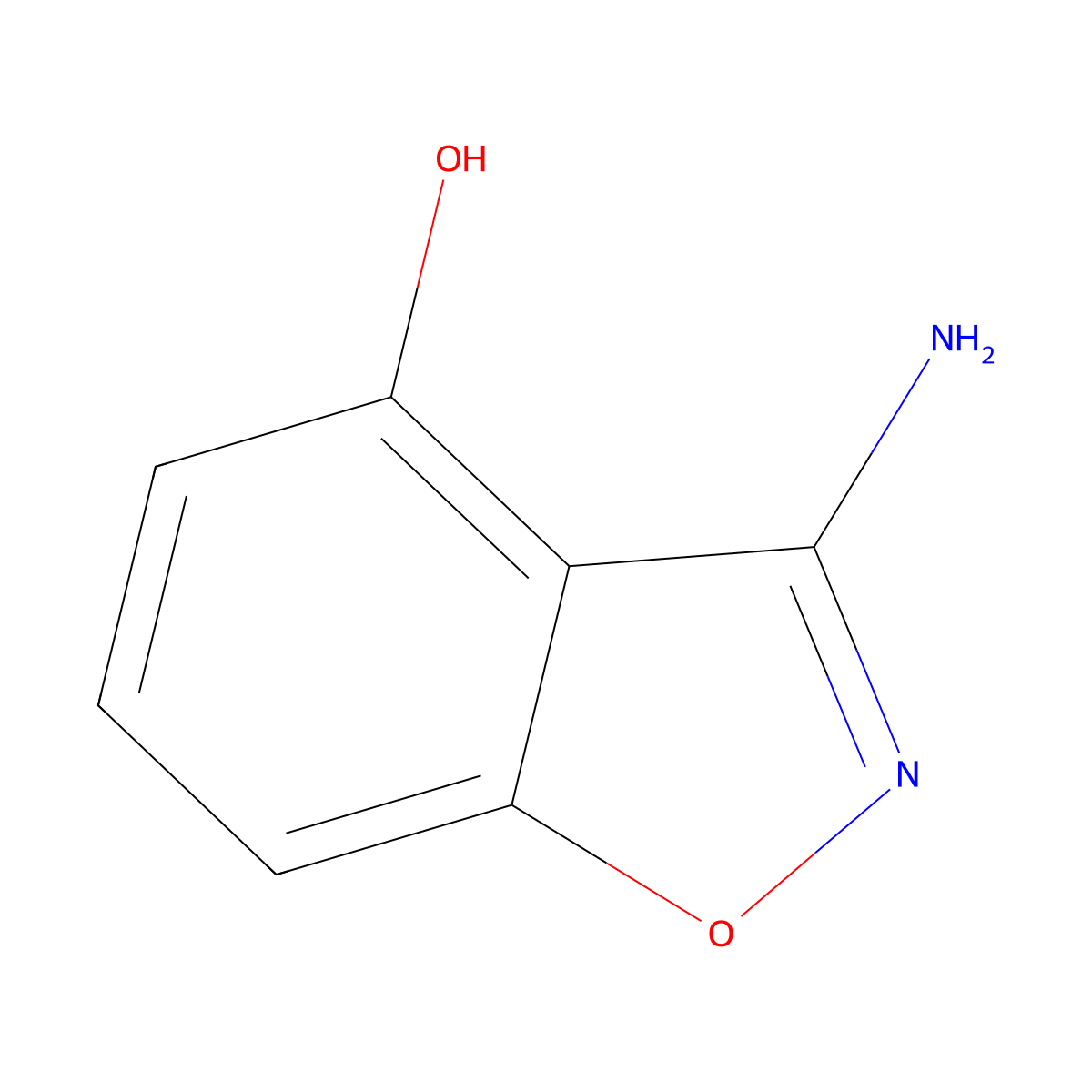 3-Aminobenzo[d]isoxazol-4-ol molecular structure, CAS 126940-15-6