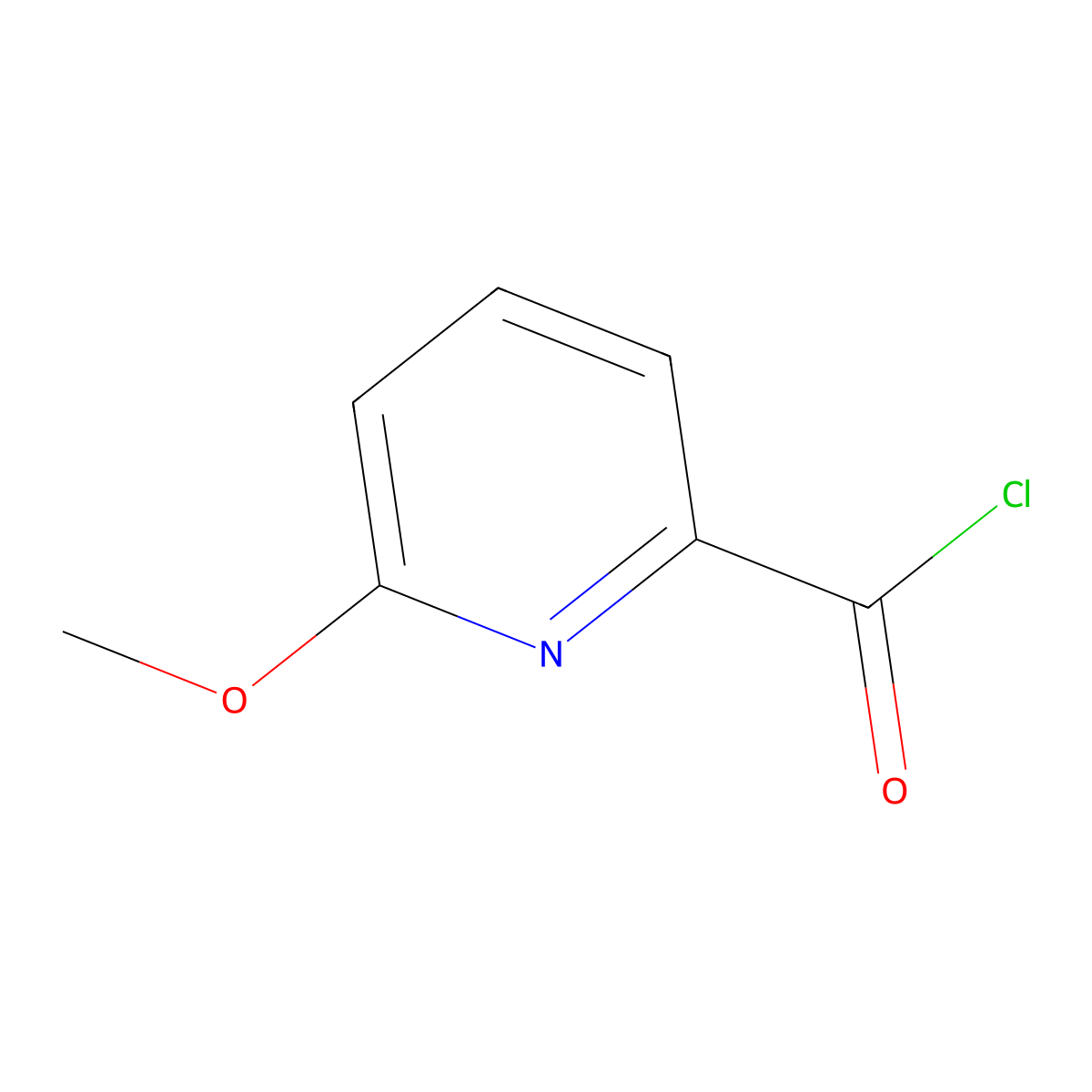 6-Methoxypicolinoyl chloride molecular structure, CAS 1269418-09-8