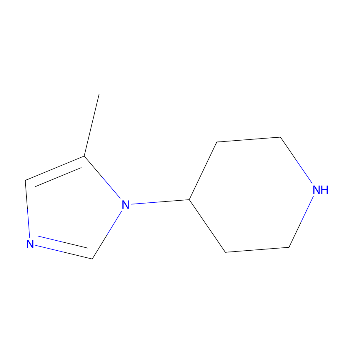 4-(5-Methyl-1H-imidazol-1-YL)piperidine molecular structure, CAS 1269429-32-4