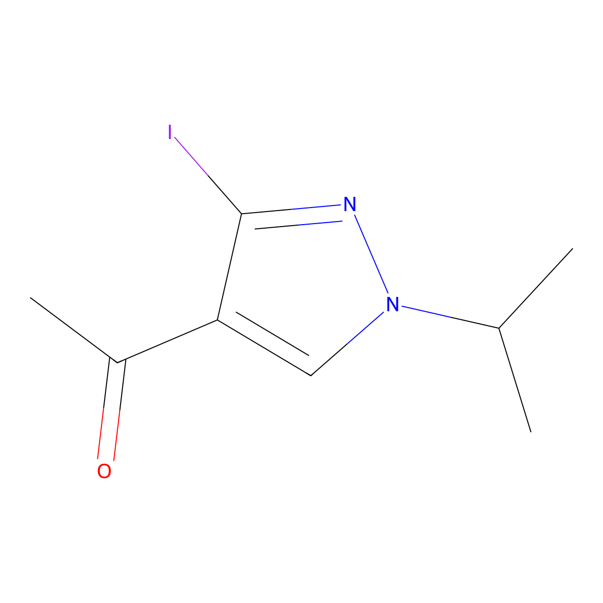 1-(3-Iodo-1-isopropyl-1H-pyrazol-4-yl)ethanone molecular structure, CAS 1269440-49-4