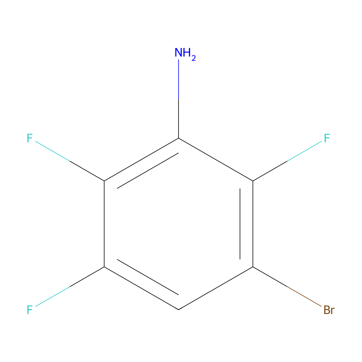 3-Bromo-2,5,6-trifluoroaniline molecular structure, CAS 1269440-68-7