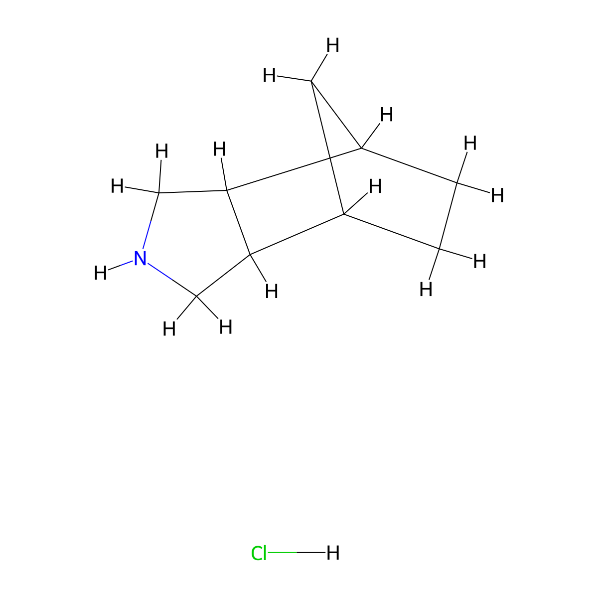 4-Azatricyclo[5.2.1.0,2,6]decane hydrochloride molecular structure, CAS 1269456-02-1