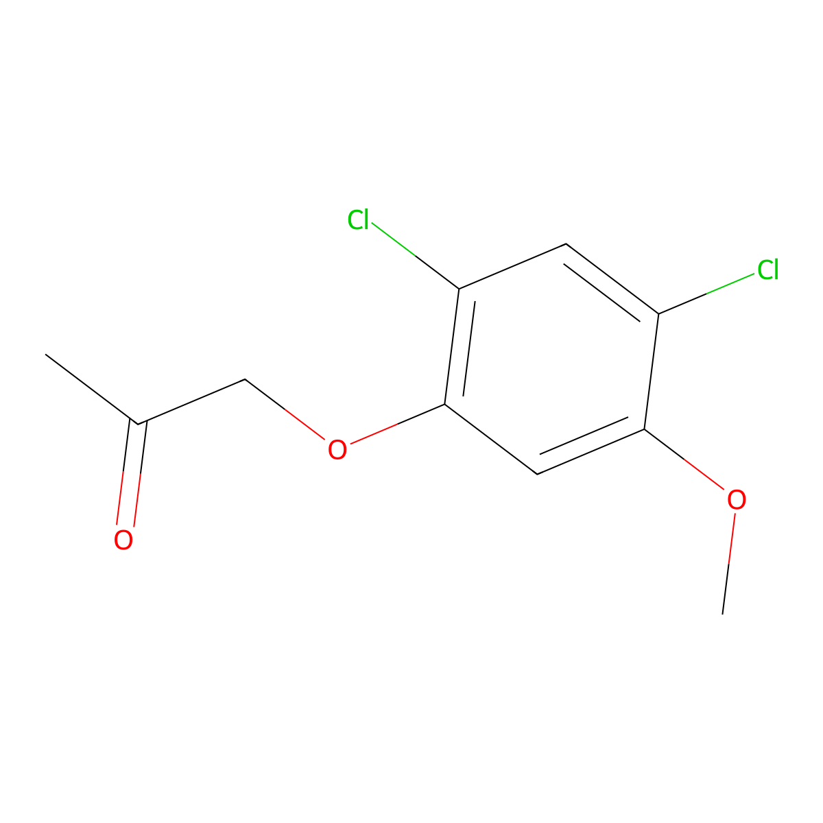 1-(2,4-Dichloro-5-methoxyphenoxy)propan-2-one molecular structure, CAS 1269461-62-2
