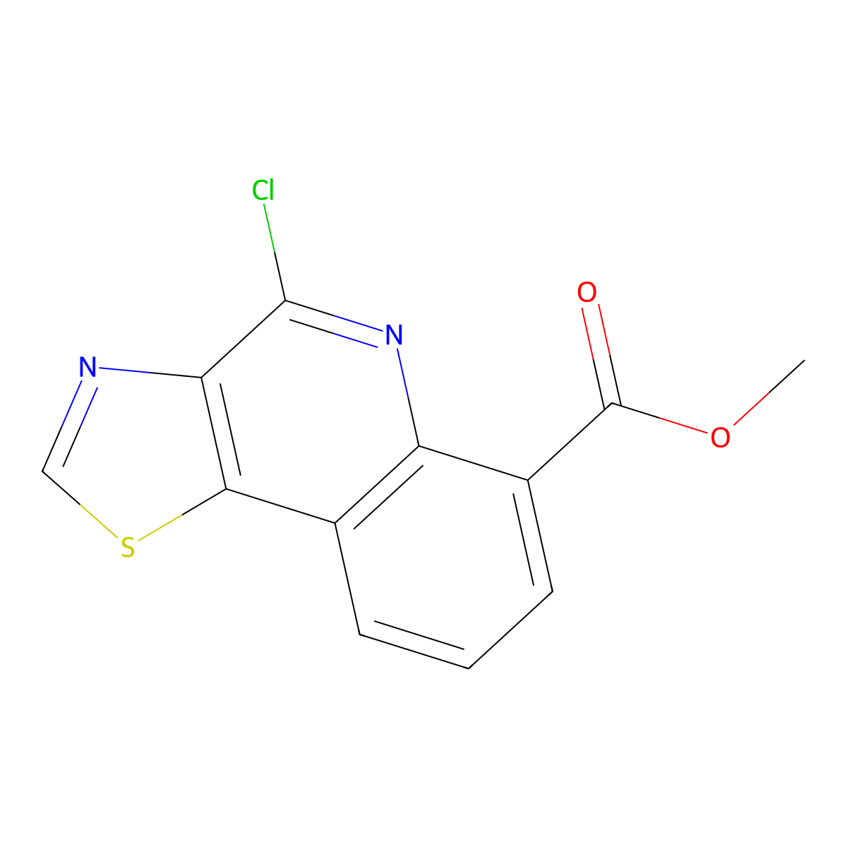 Methyl 4-chlorothiazolo[4,5-C]quinoline-6-carboxylate molecular structure, CAS 1269468-14-5