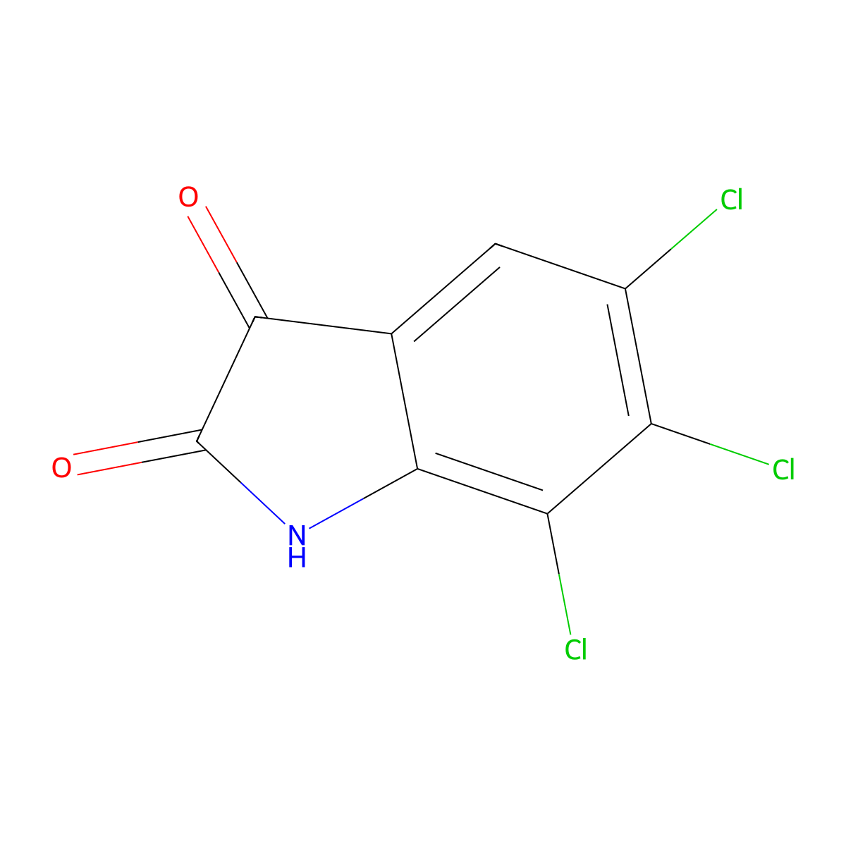 5,6,7-Trichloroisatin molecular structure, CAS 1269468-62-3