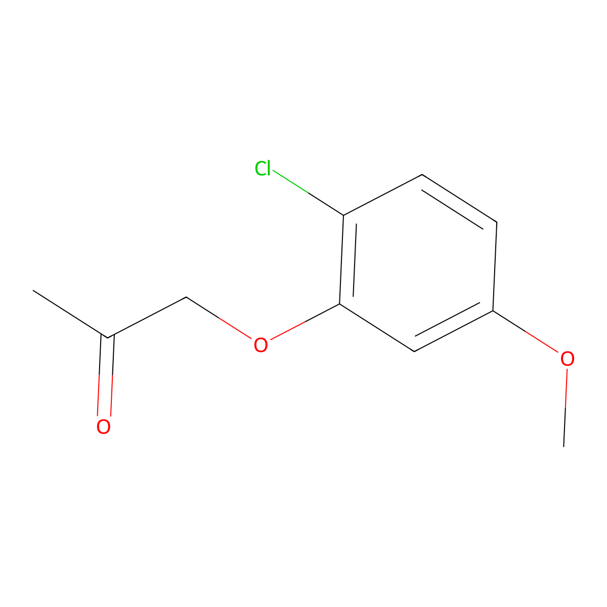 1-(2-Chloro-5-methoxyphenoxy)propan-2-one molecular structure, CAS 1269470-07-6