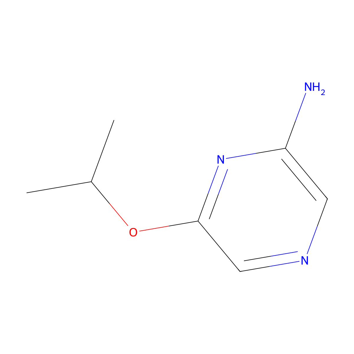 6-(Propan-2-yloxy)pyrazin-2-amine molecular structure, CAS 1269477-15-7
