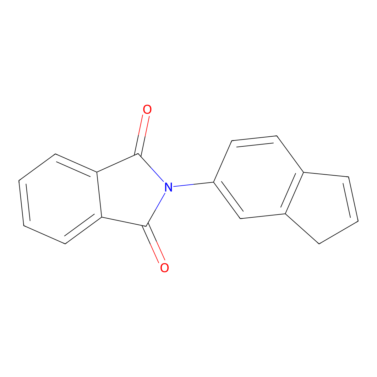 2-(1H-Inden-6-yl)isoindoline-1,3-dione molecular structure, CAS 1269481-65-3