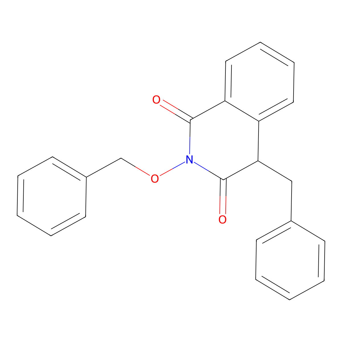 4-Benzyl-2-(benzyloxy)isoquinoline-1,3(2H,4H)-dione molecular structure, CAS 1269514-85-3