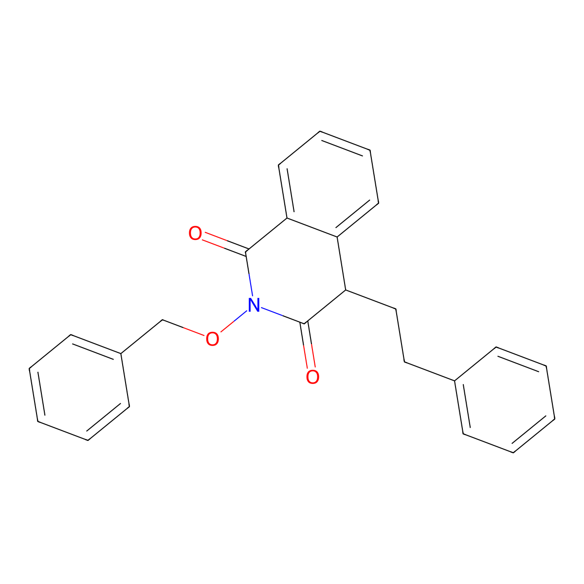 2-(Benzyloxy)-4-phenethylisoquinoline-1,3(2H,4H)-dione molecular structure, CAS 1269514-88-6