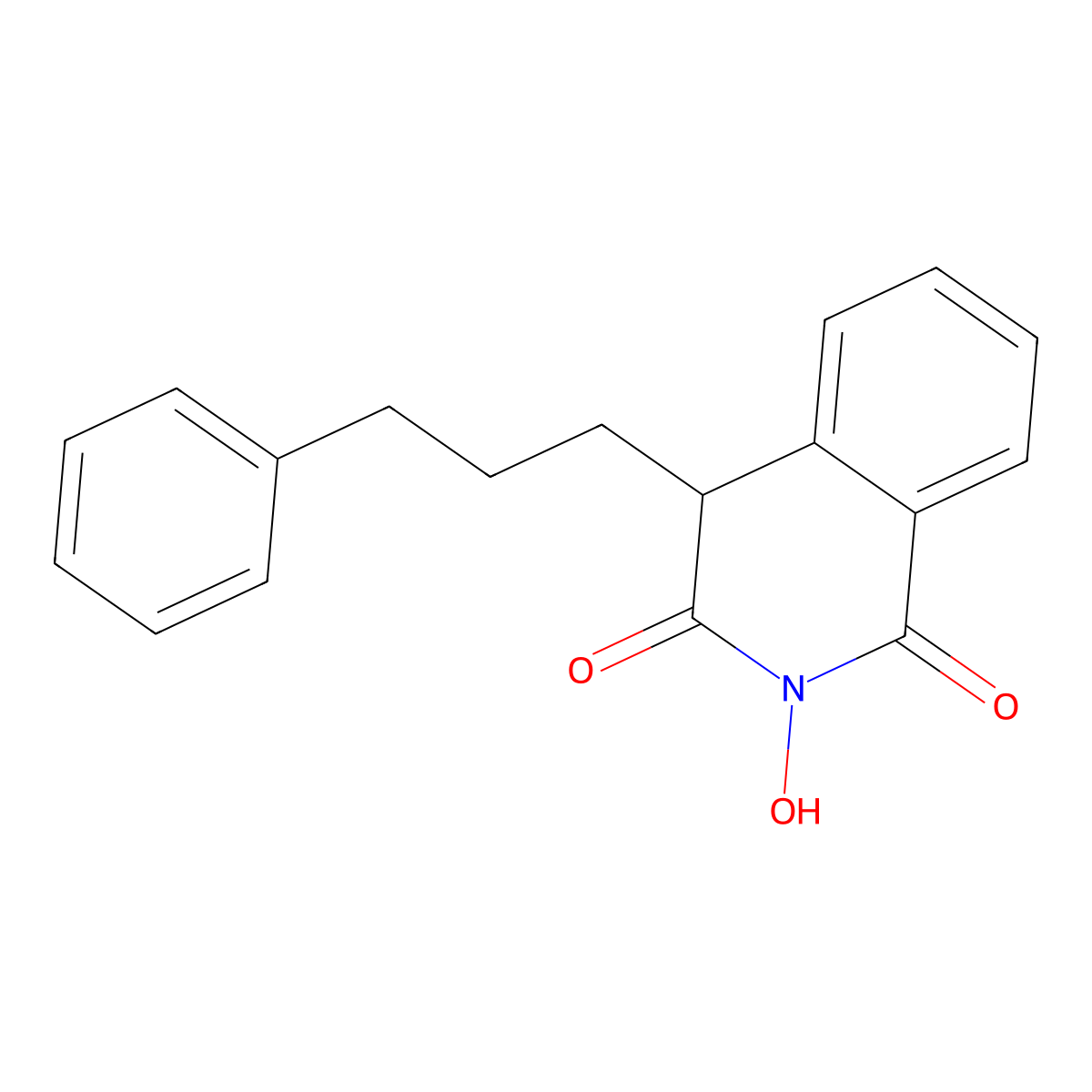 2-Hydroxy-4-(3-phenylpropyl)isoquinoline-1,3(2H,4H)-dione molecular structure, CAS 1269515-04-9