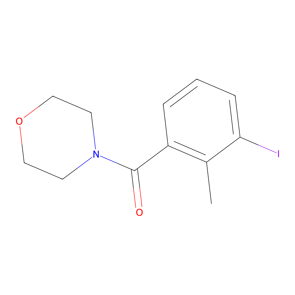 (3-Iodo-2-methylphenyl)(morpholino)methanone molecular structure, CAS 1269520-72-0